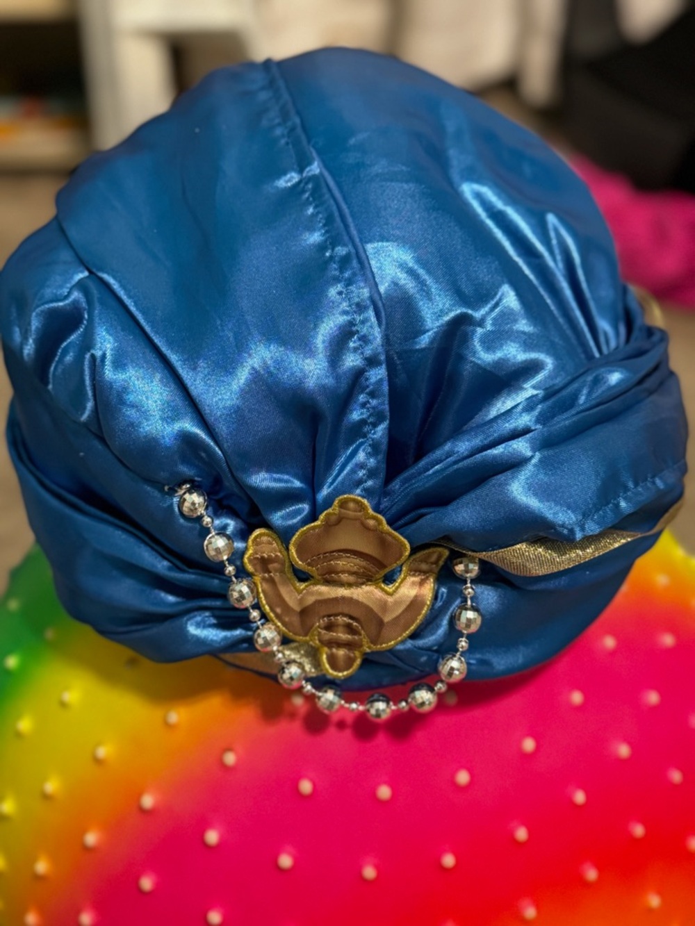 Disney Aladdin Jafar Ottoman Turban Hat Headpiece Costume Adult sultan gold